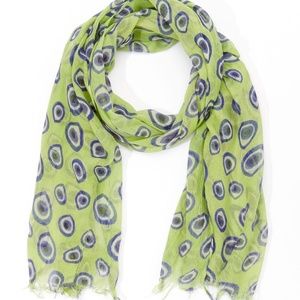 EVIL EYE COTTON SCARF GREEN